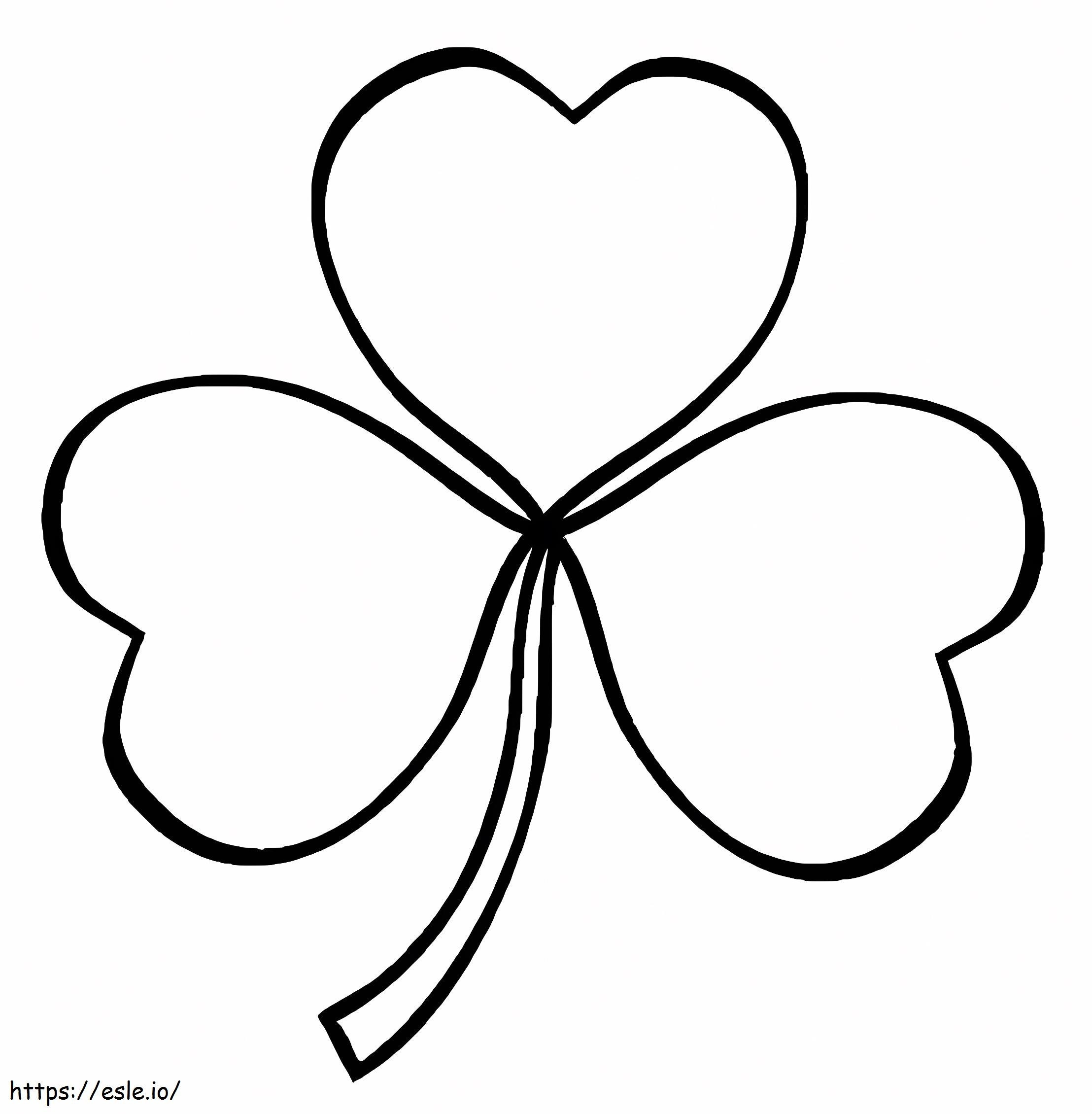Clover Drawing coloring page
