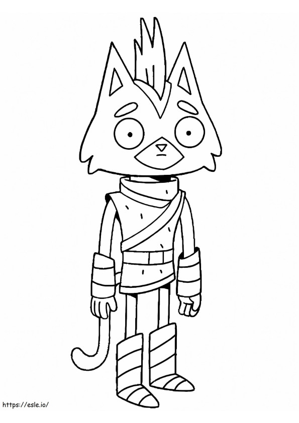Little Cato In Final Space coloring page