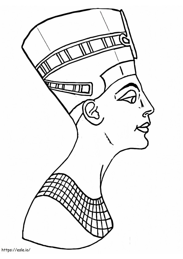 Nefertiti värityskuva