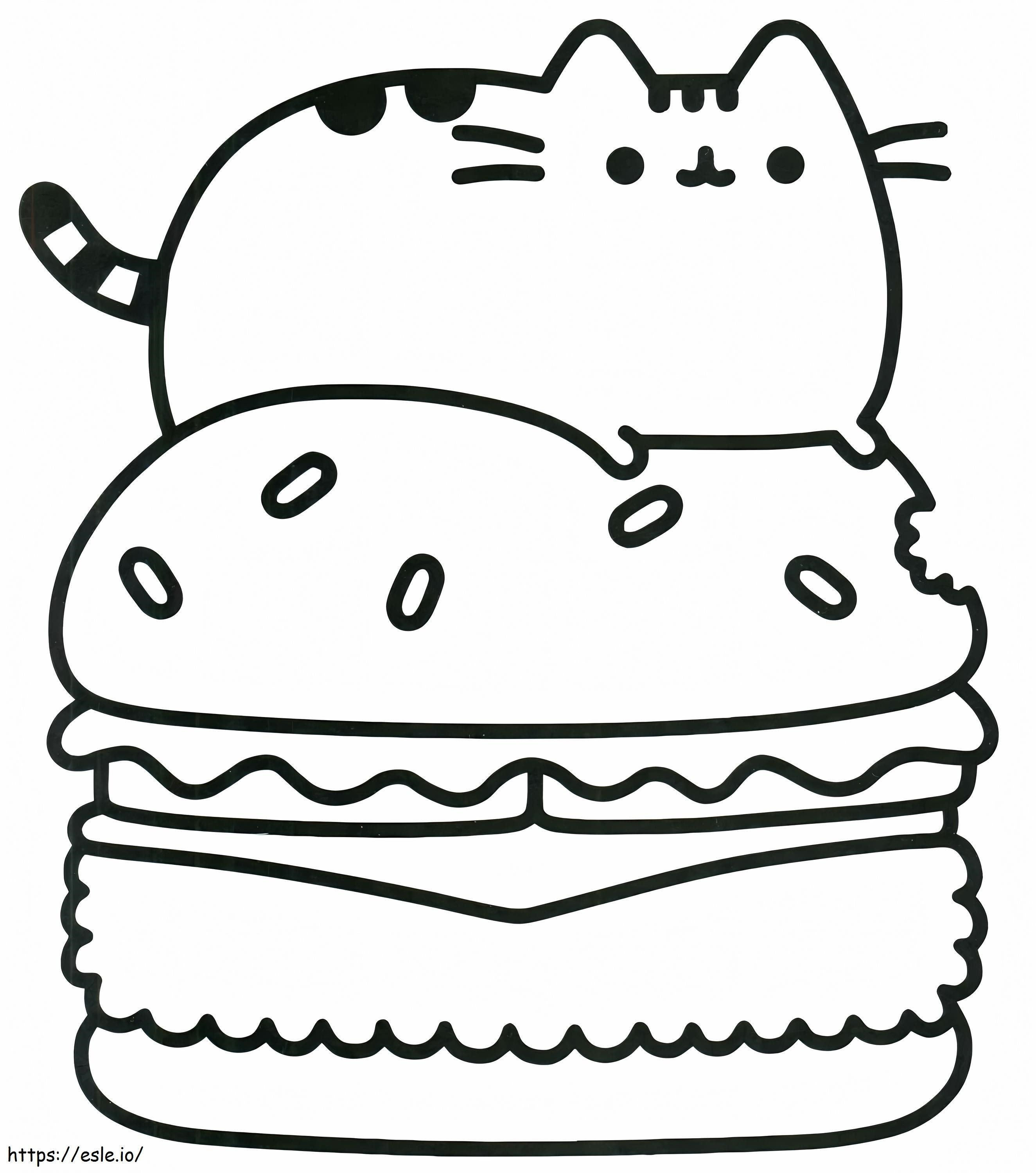 1528171659 Pusheen Cat 2 coloring page
