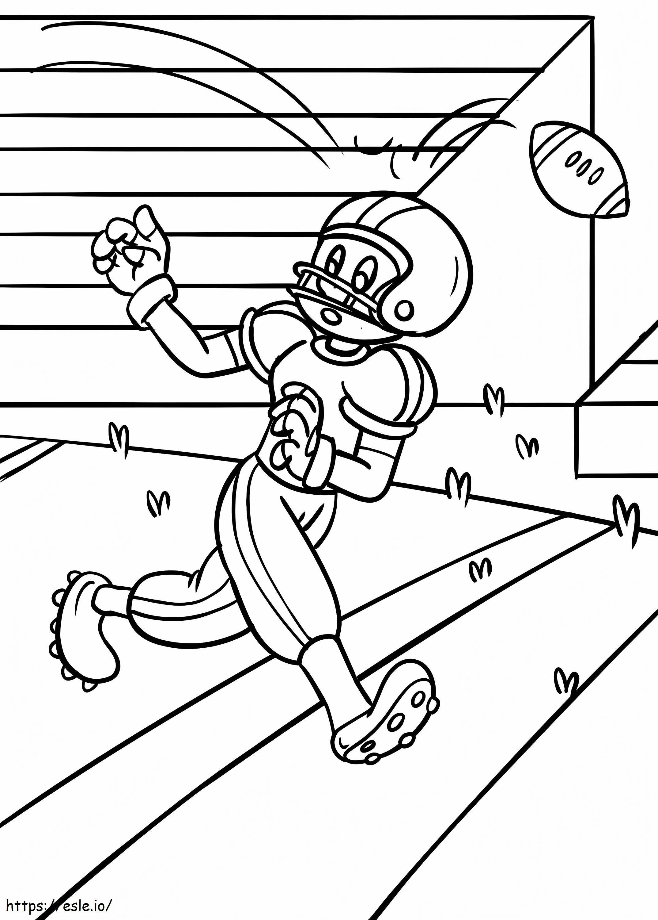 Cartoon Soccer Player coloring page