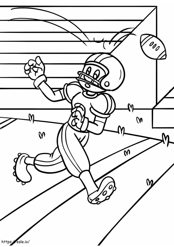 Cartoon Soccer Player coloring page