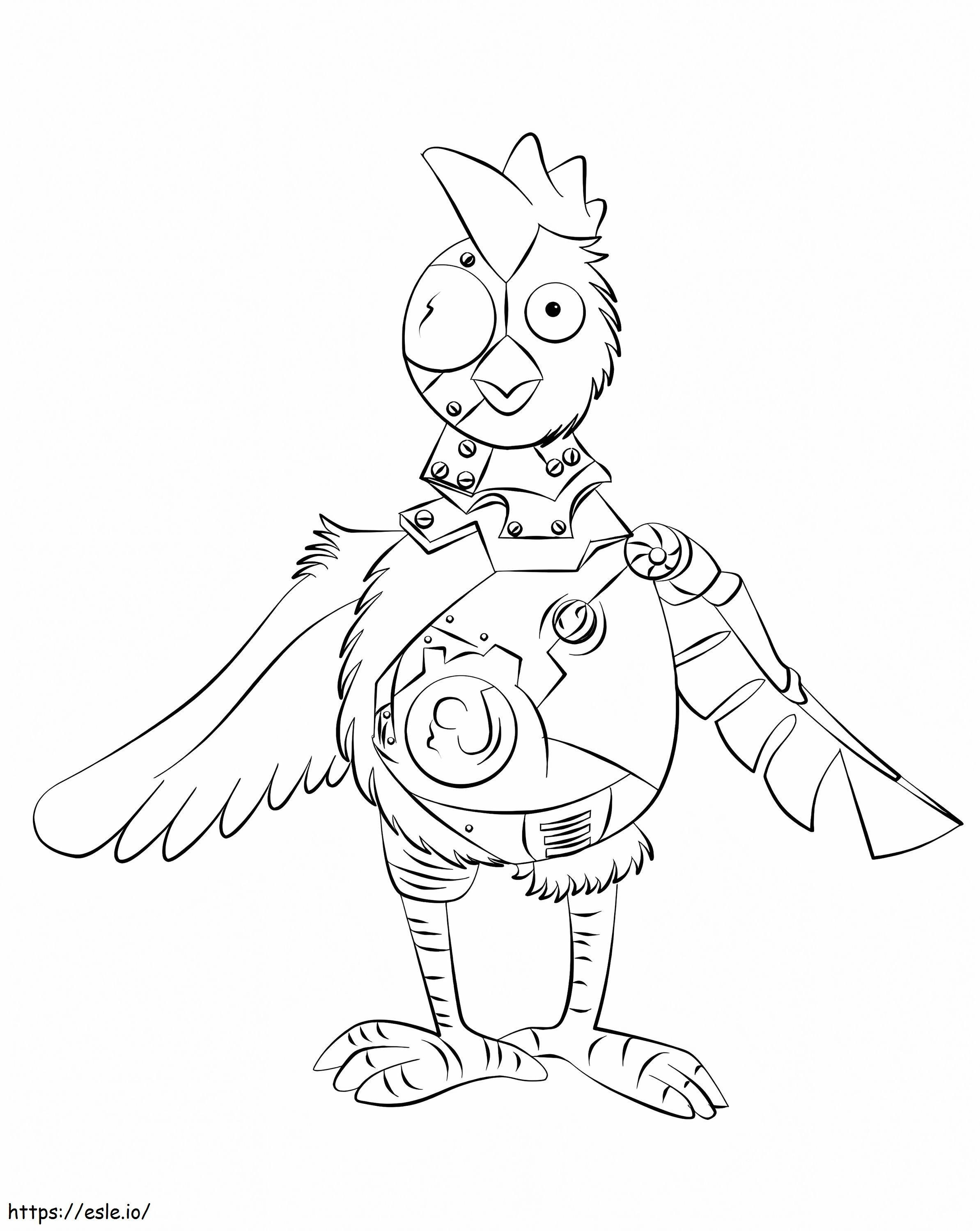 Robot Chicken coloring page