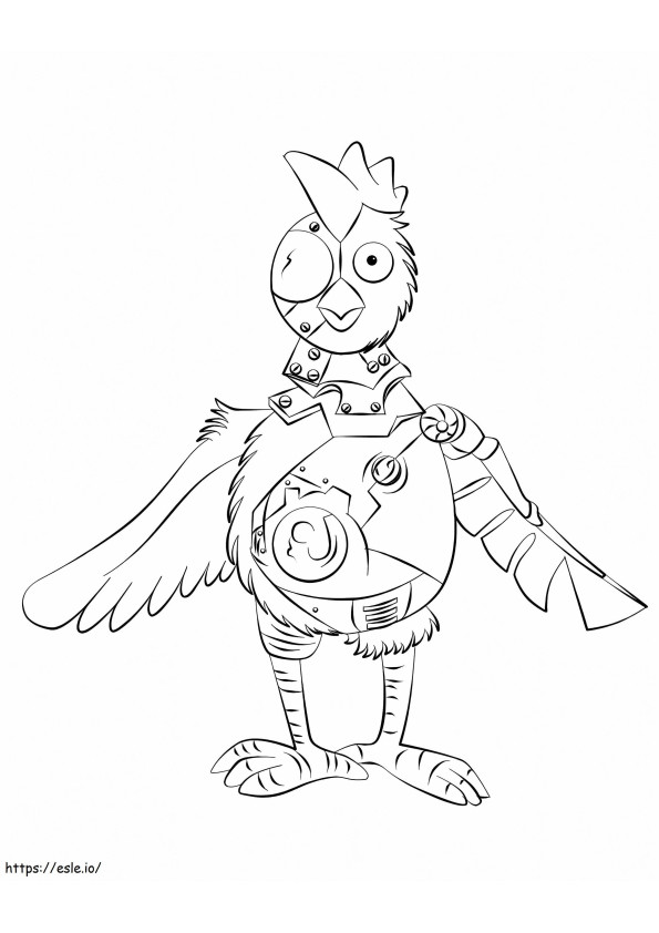 Robotti kana värityskuva