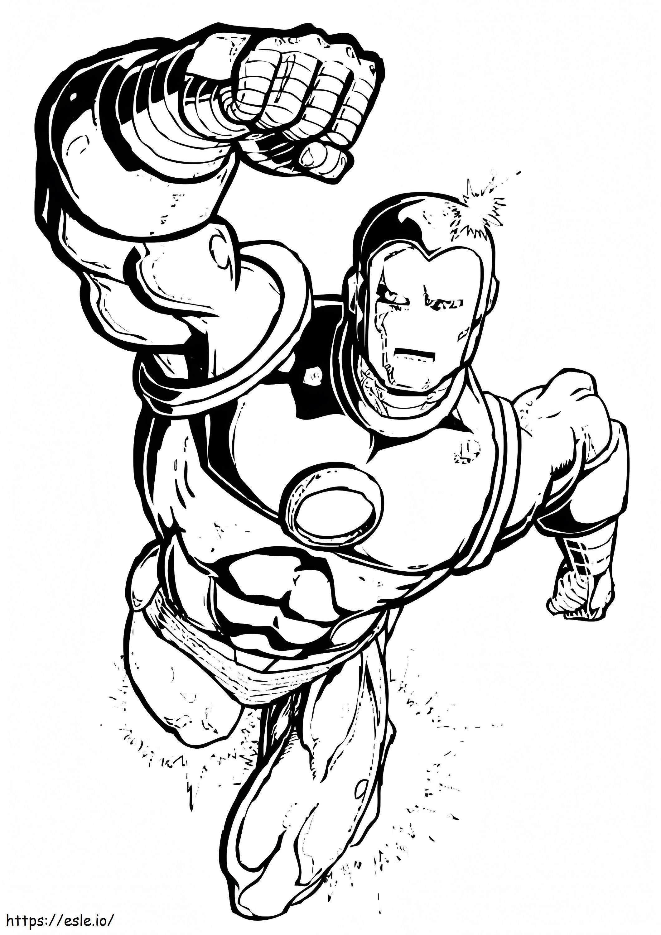 Iron Man Looks Amazing coloring page