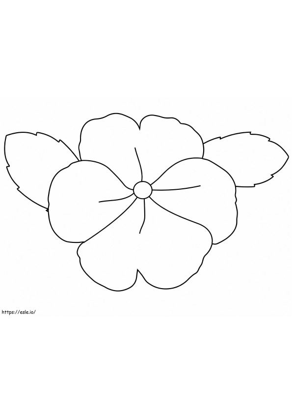 Free Pansy coloring page