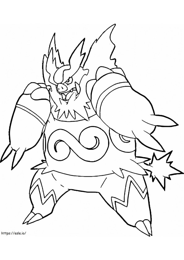Emboar 6 coloring page