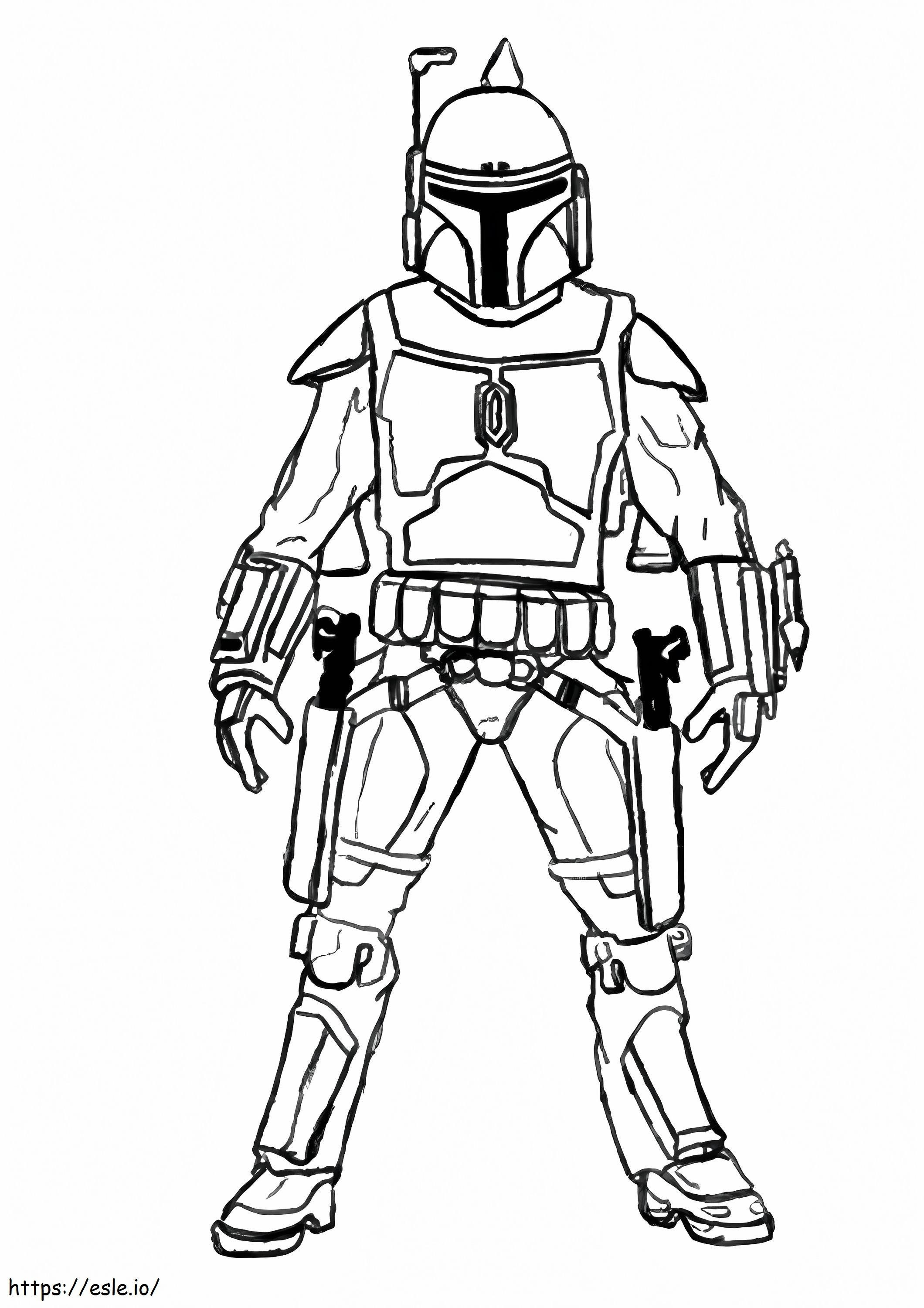 1526636804 The Boba Fett A4 coloring page