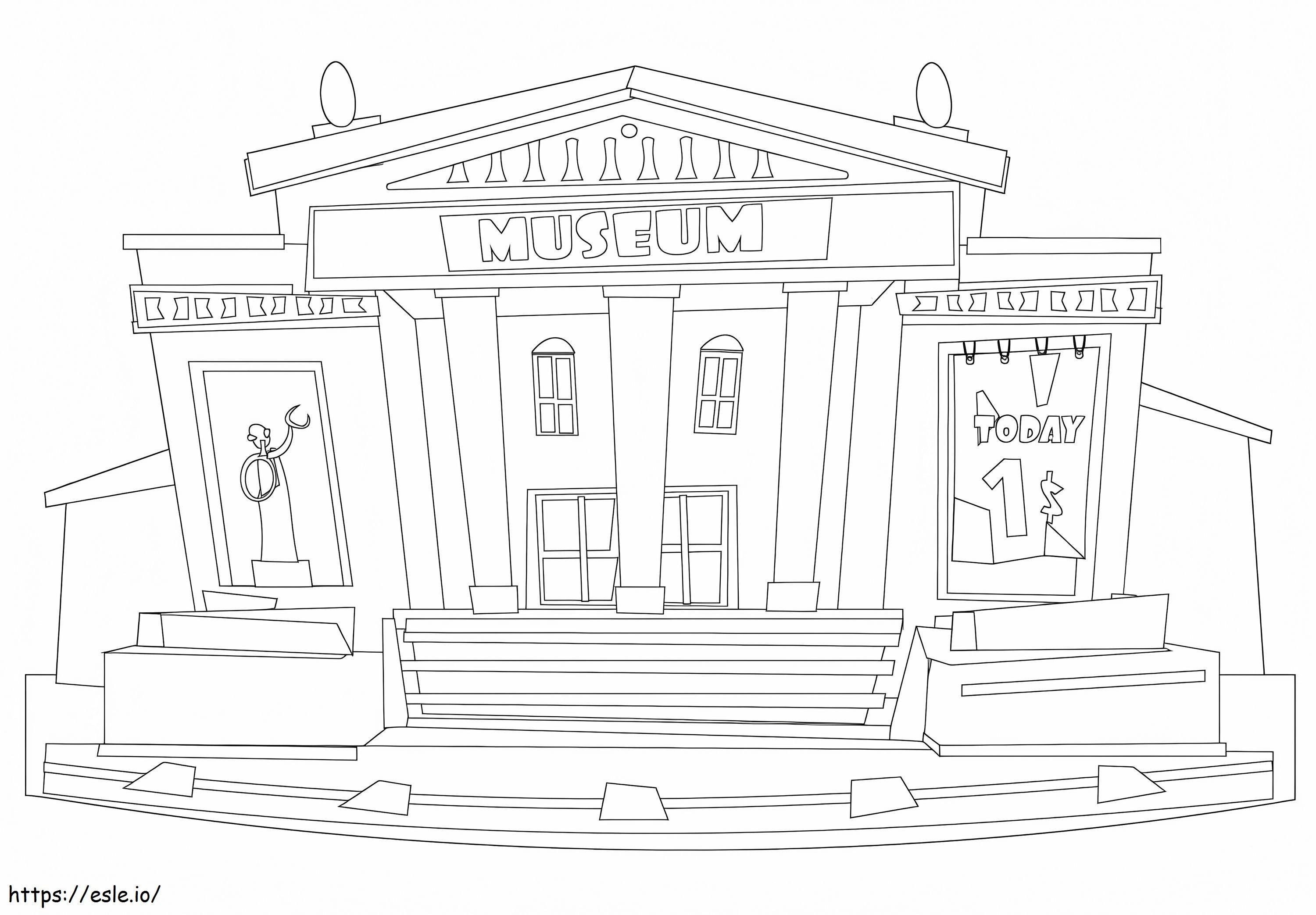 Museum Free Printable coloring page