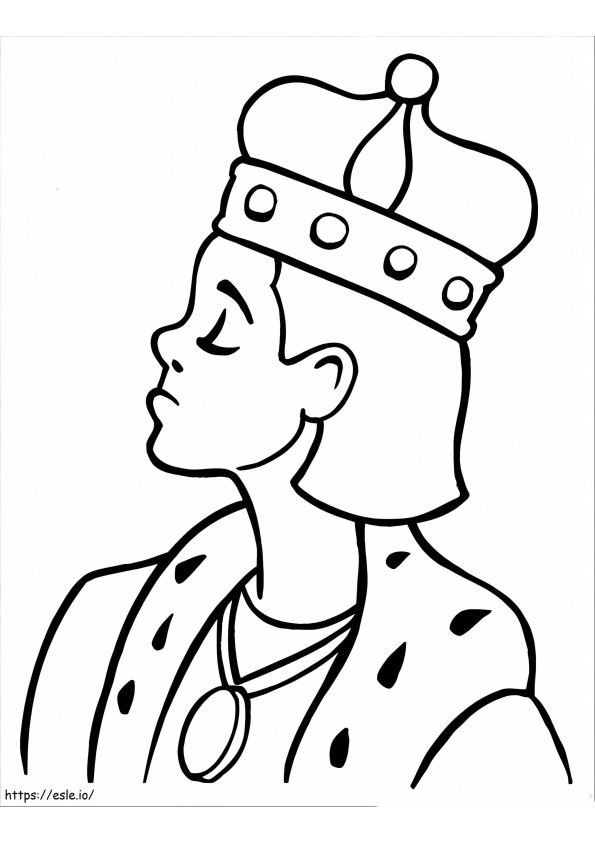 Bored King coloring page