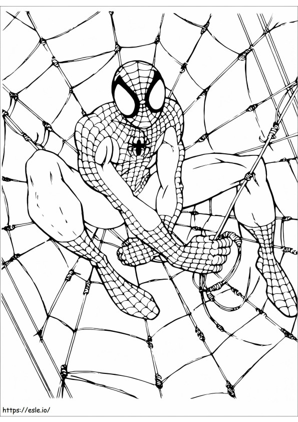 Coloriage Photo gratuite de Spider-Man à imprimer dessin