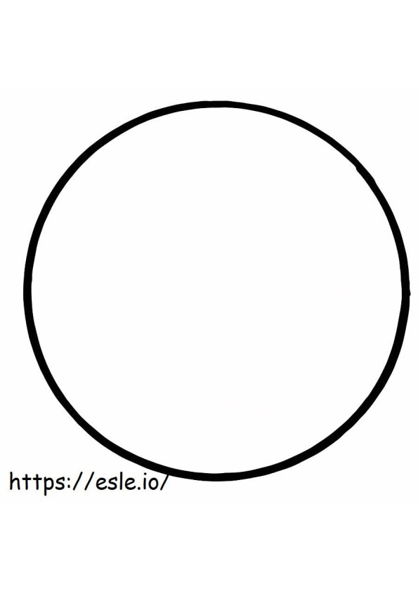 Lingkaran Besar Gambar Mewarnai