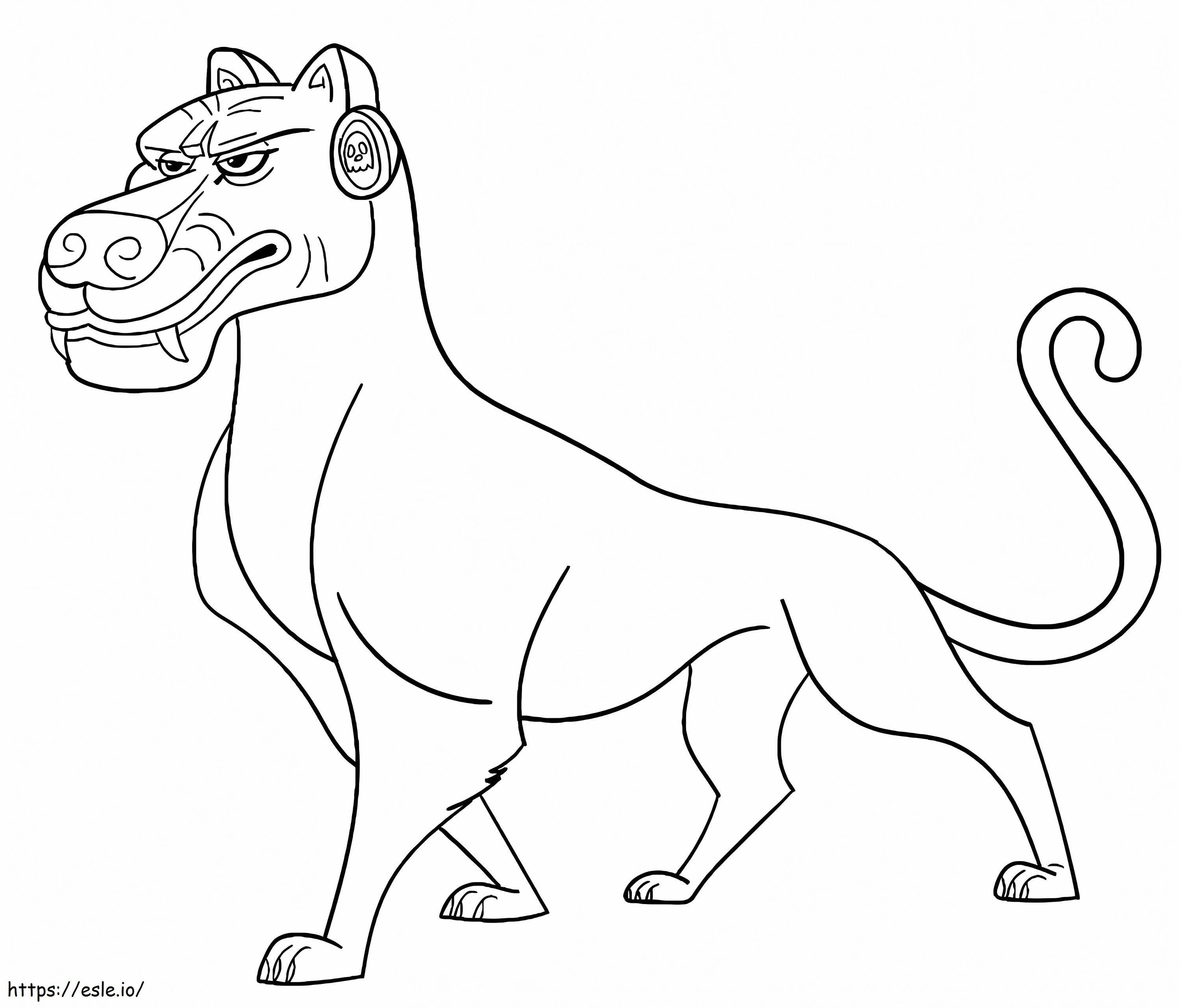 Chiapa From Maya And The Three coloring page
