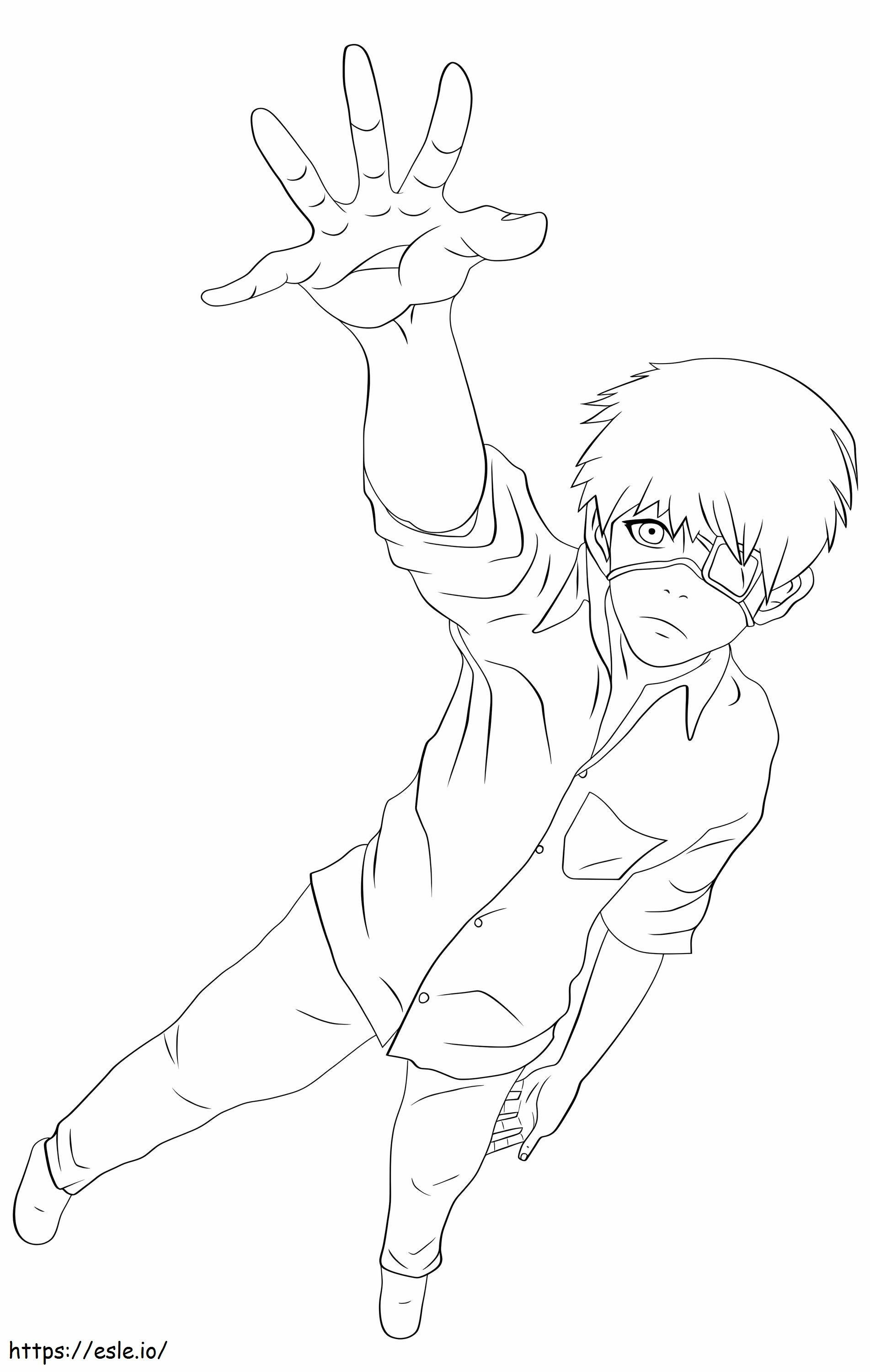 Fast Tokyo Ghoul coloring page