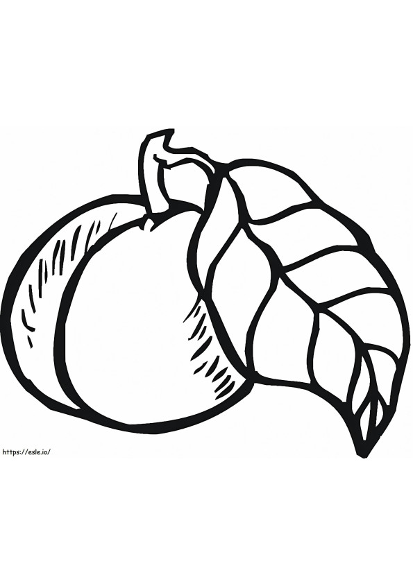 One Peach coloring page
