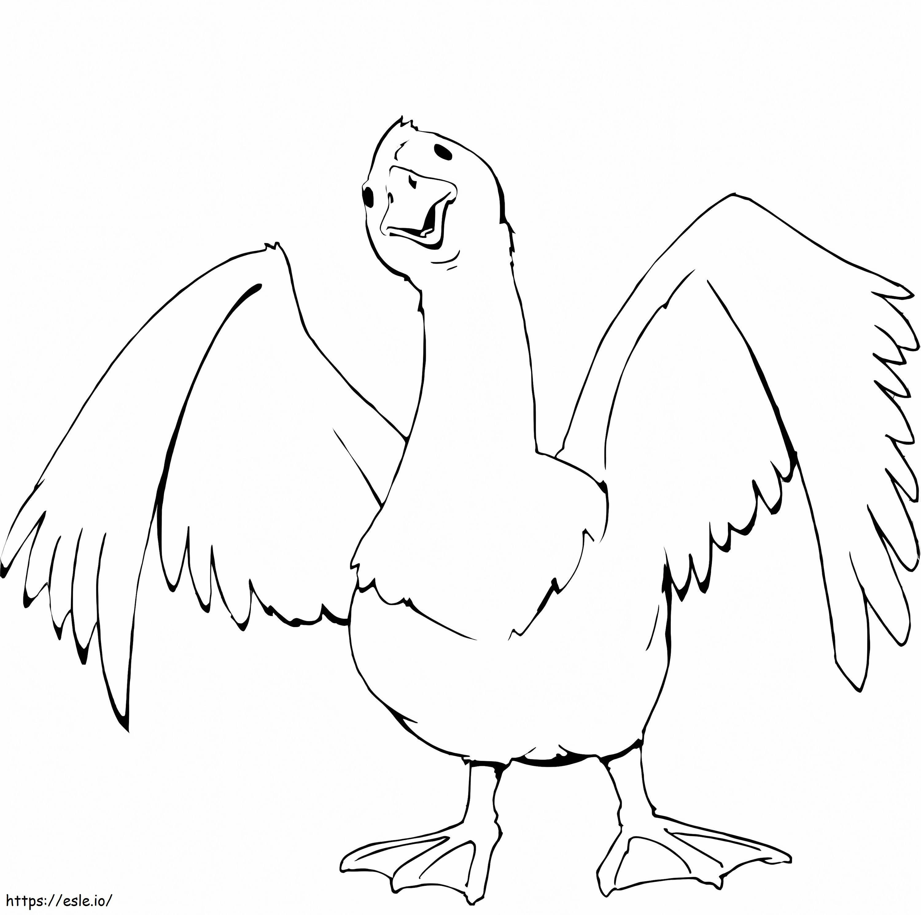 Free Printable Goose coloring page