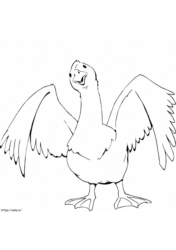 Free Printable Goose coloring page