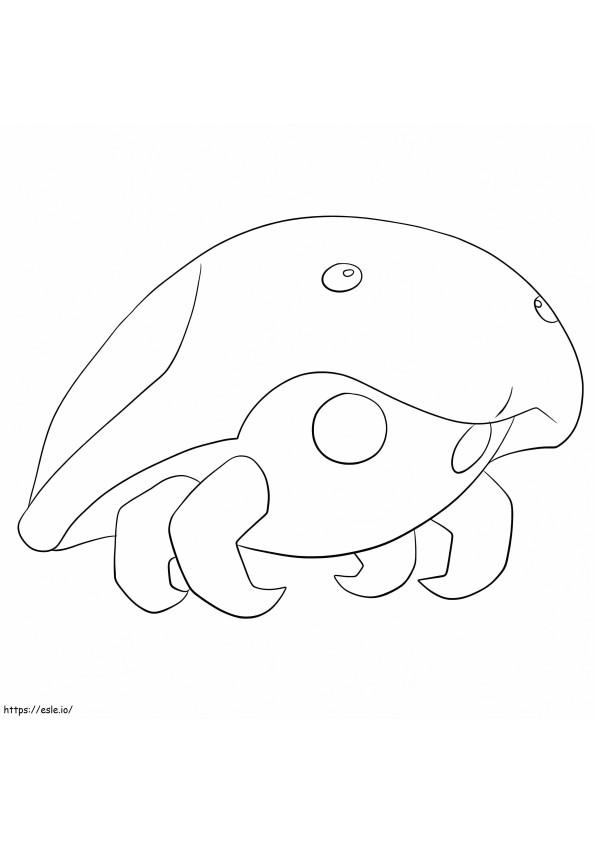 Coloriage Pokémon Kabuto à imprimer dessin