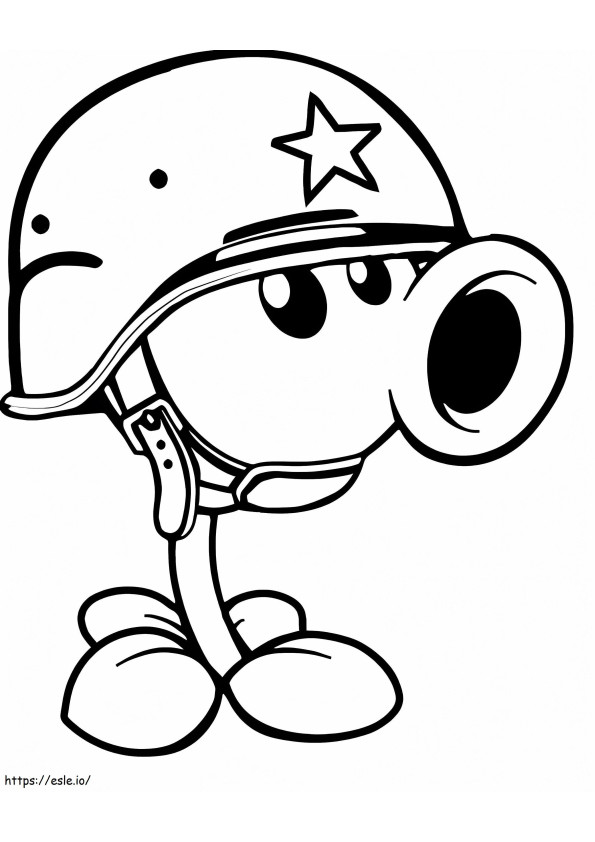 Plant Army Plants Vs Zombies coloring page