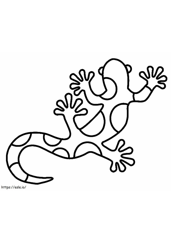 Awesome Lizard coloring page