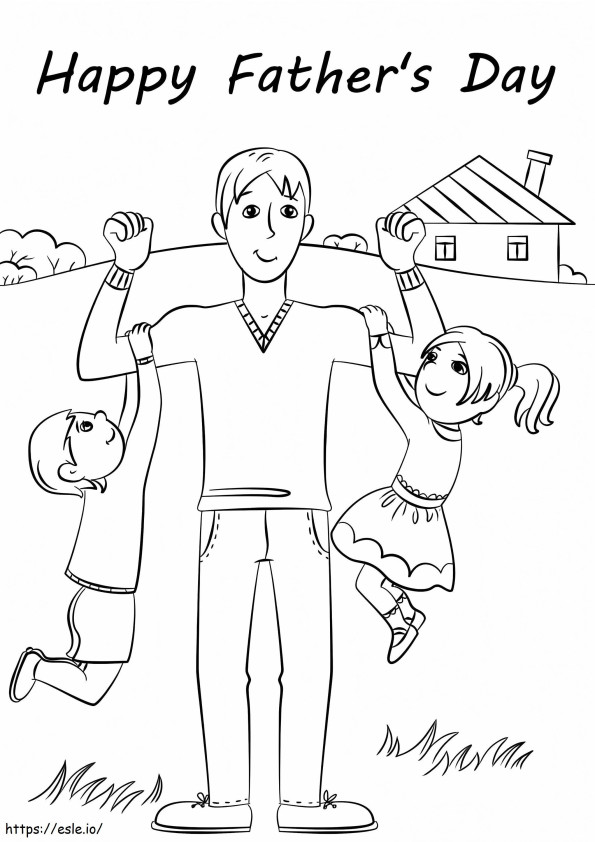 Strong Dad coloring page