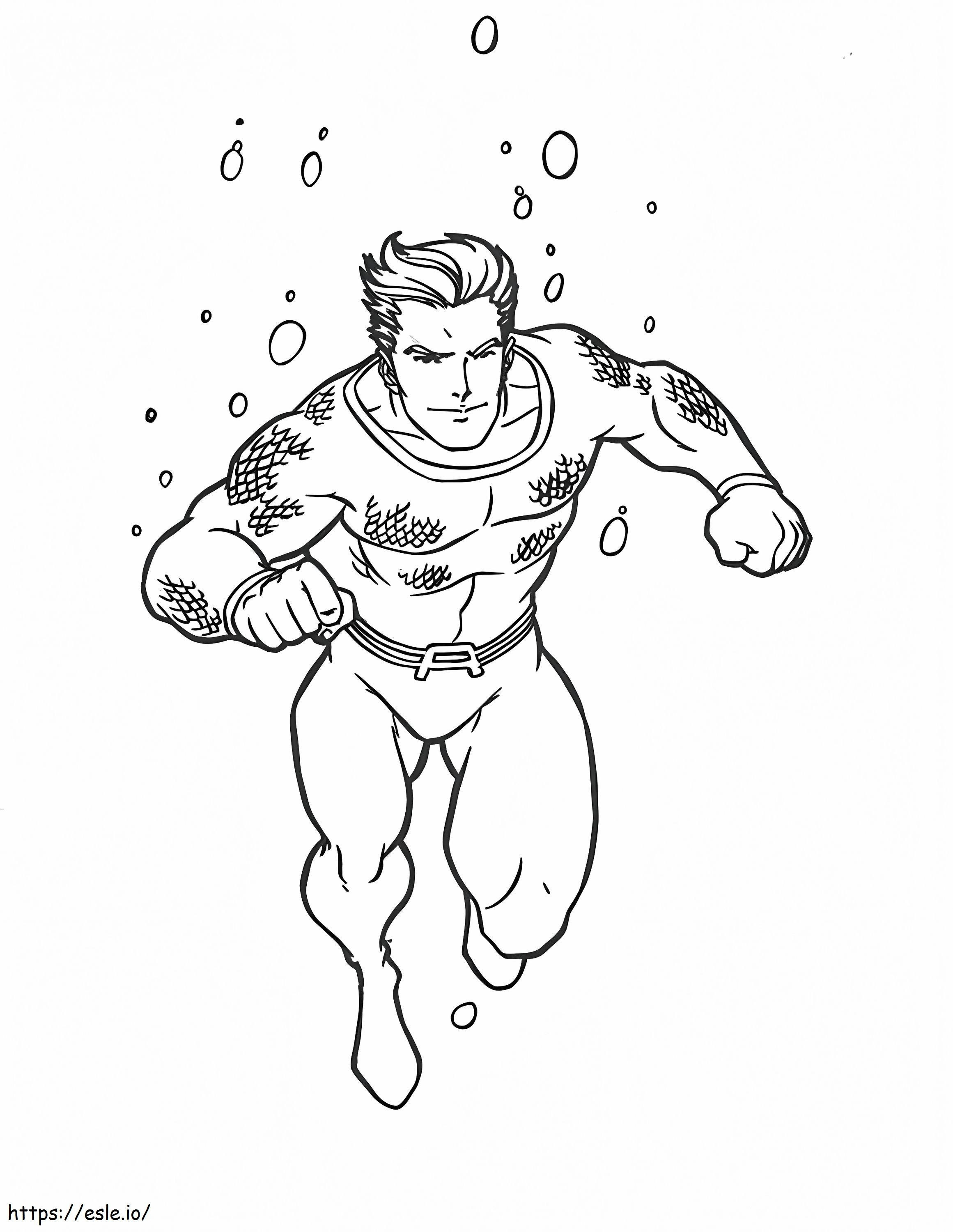 Aquaman 7 para colorir
