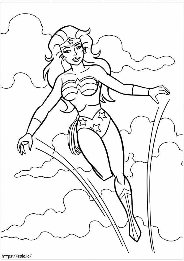 Disegni da colorare per bambini Wonder Woman 90448 1 da colorare