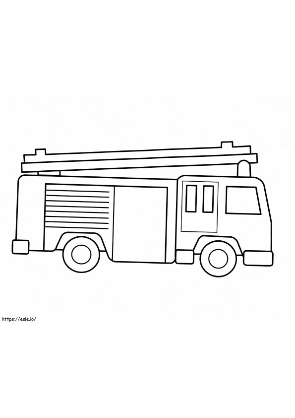 Normal Fire Truck coloring page