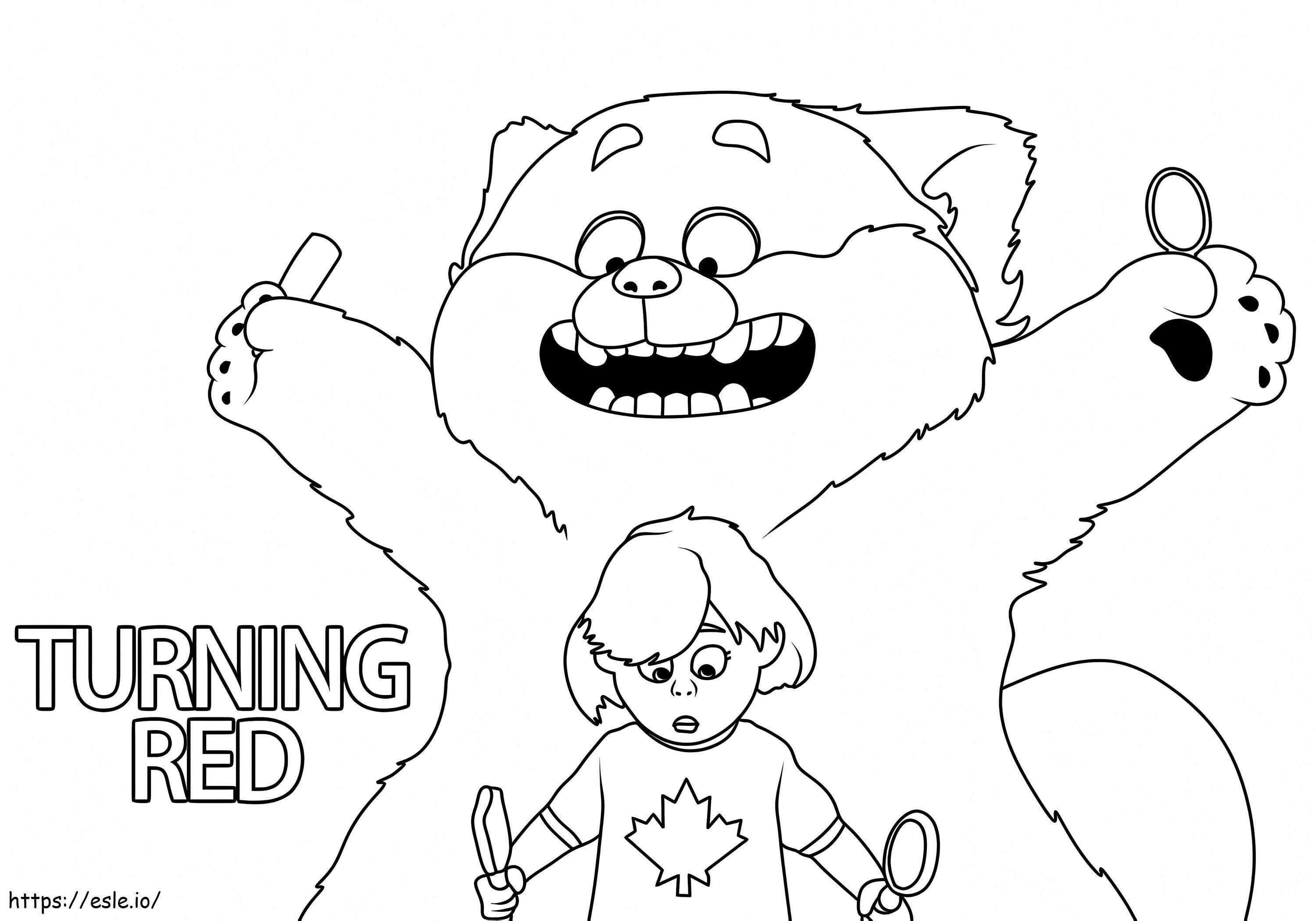 Mei Lee From Turning Red coloring page