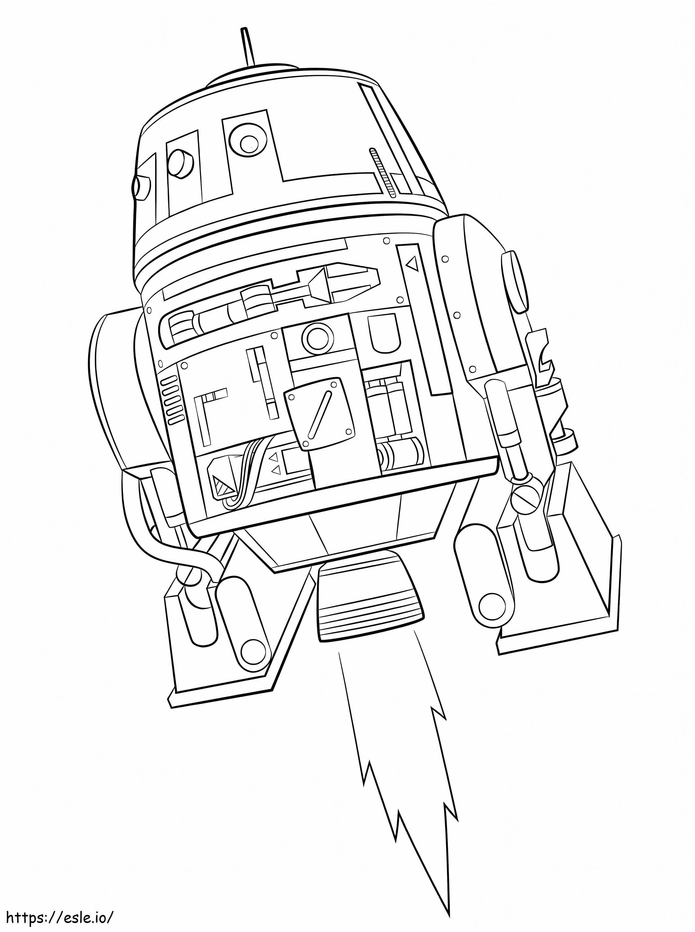 Chopper The Star Wars coloring page
