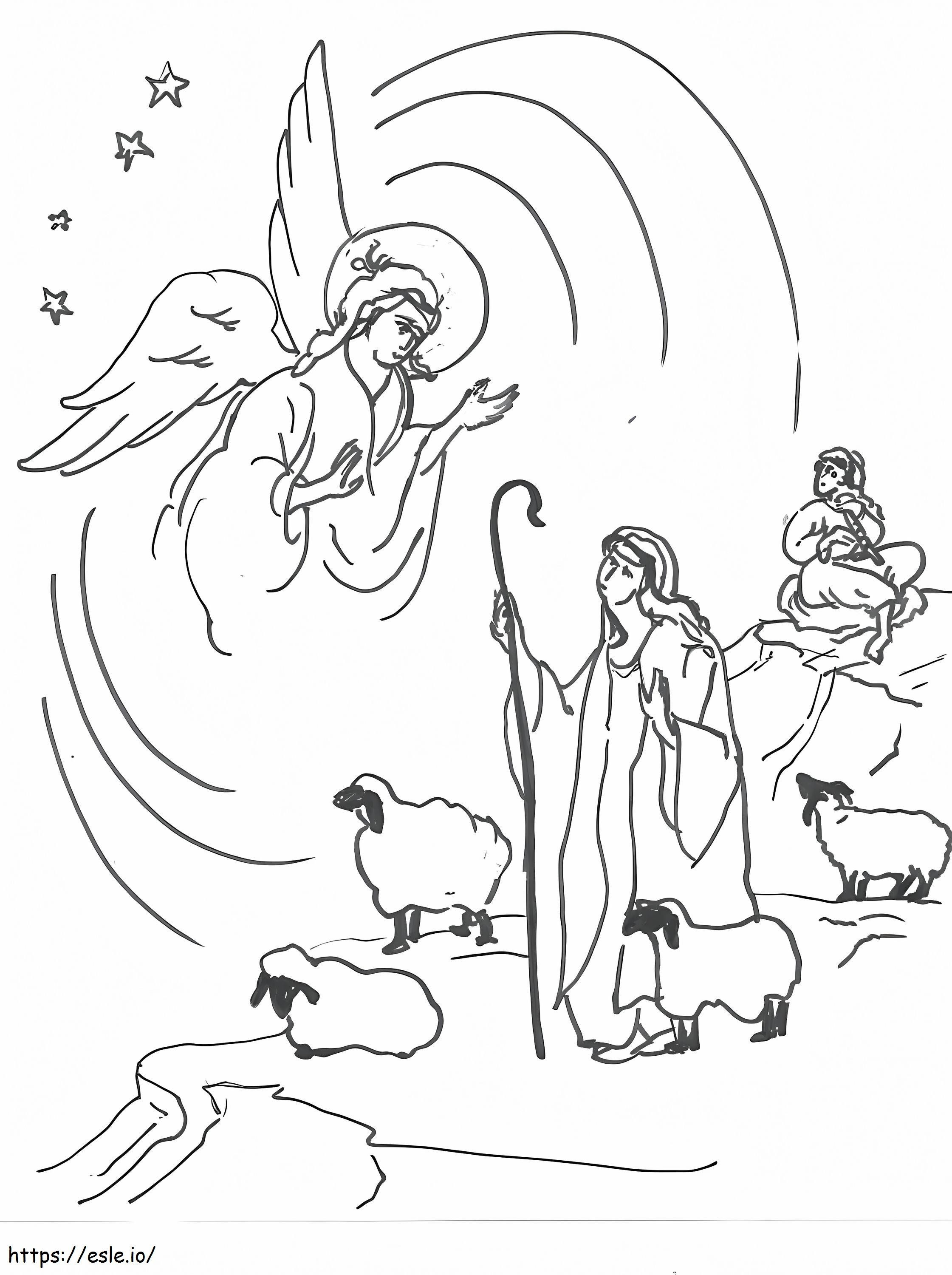 Coloriage Noël orthodoxe 3 à imprimer dessin