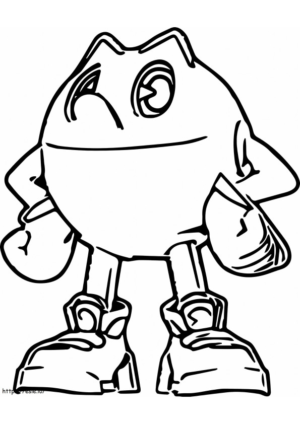 Pacman Fresco coloring page