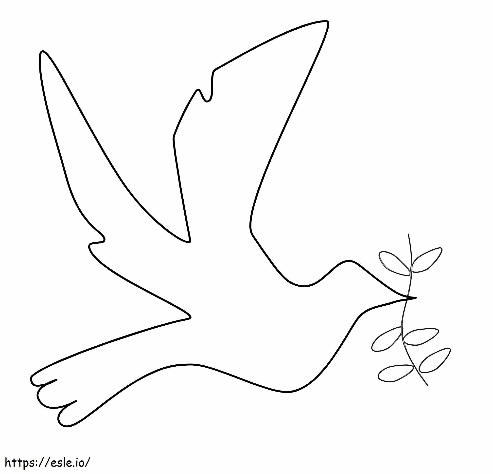 Coloriage Pigeon 11 à imprimer dessin