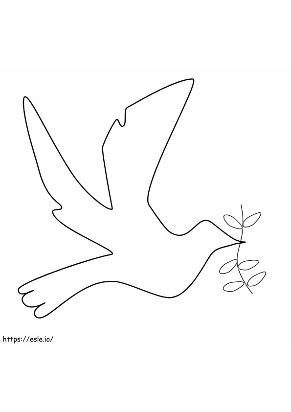 Coloriage Pigeon 11 à imprimer dessin