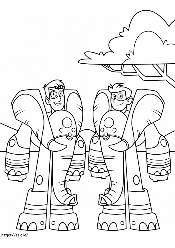 Free Wild Kratts To Color coloring page
