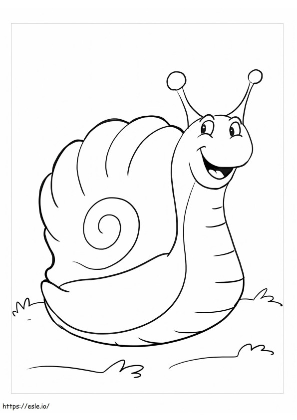 Perfect Snail coloring page
