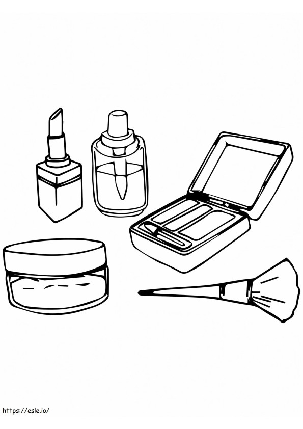 Makeup 4 coloring page