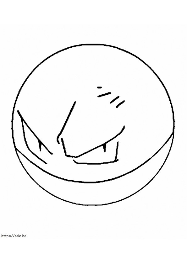 Voltorb In Pokemon coloring page