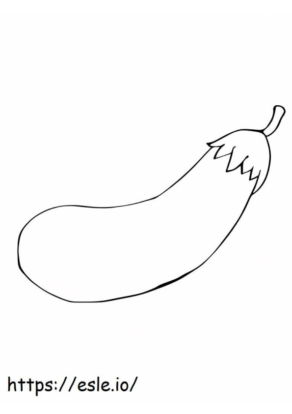 Sweet Eggplant coloring page