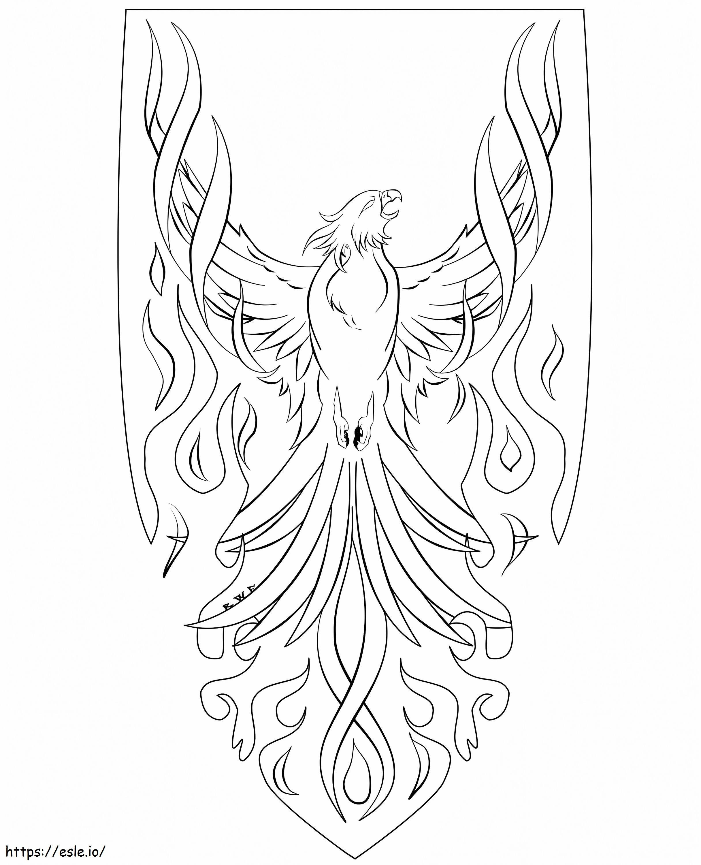 Phoenix To Print coloring page