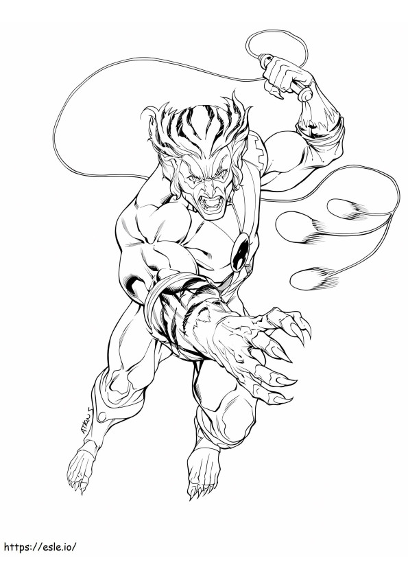 ThunderCats Tiger coloring page
