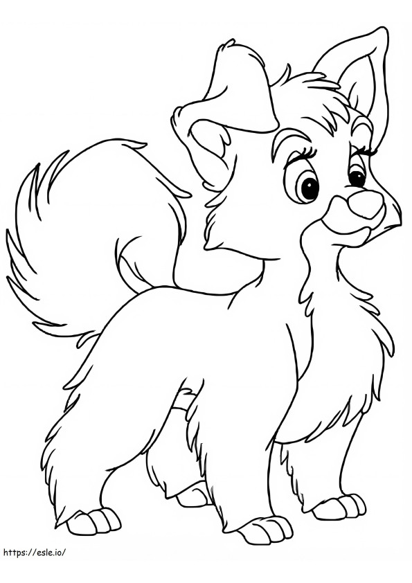 Adorable Dog coloring page