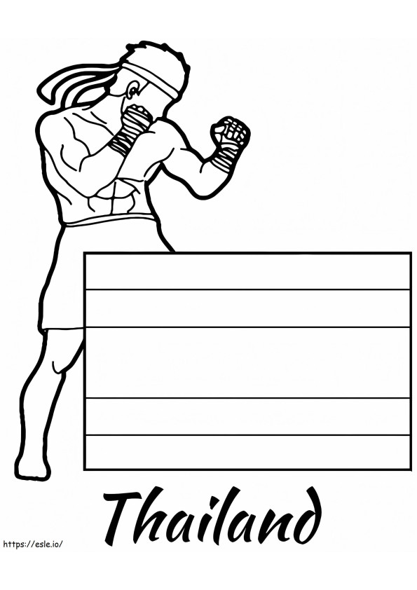 Thailand 1 coloring page