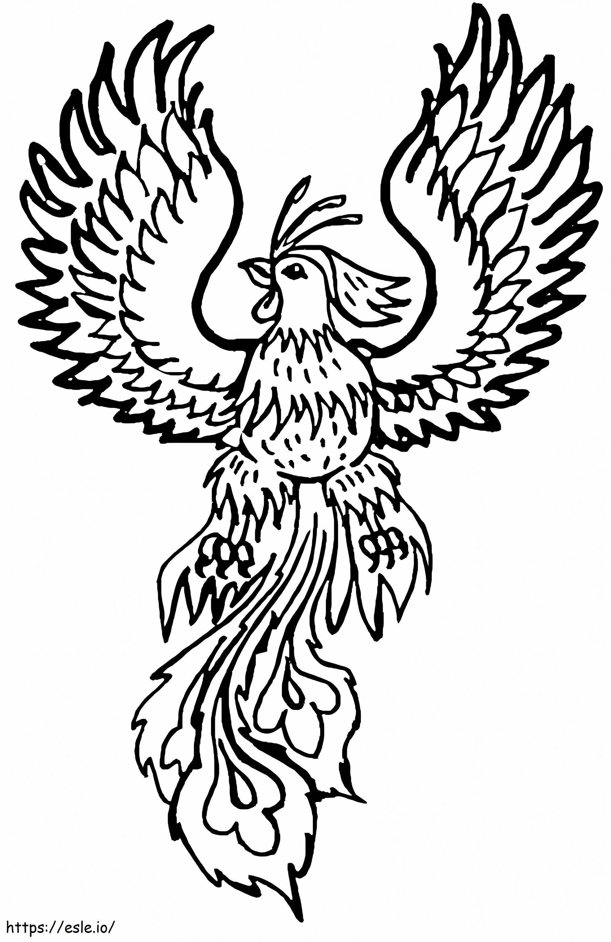 Free Phoenix coloring page