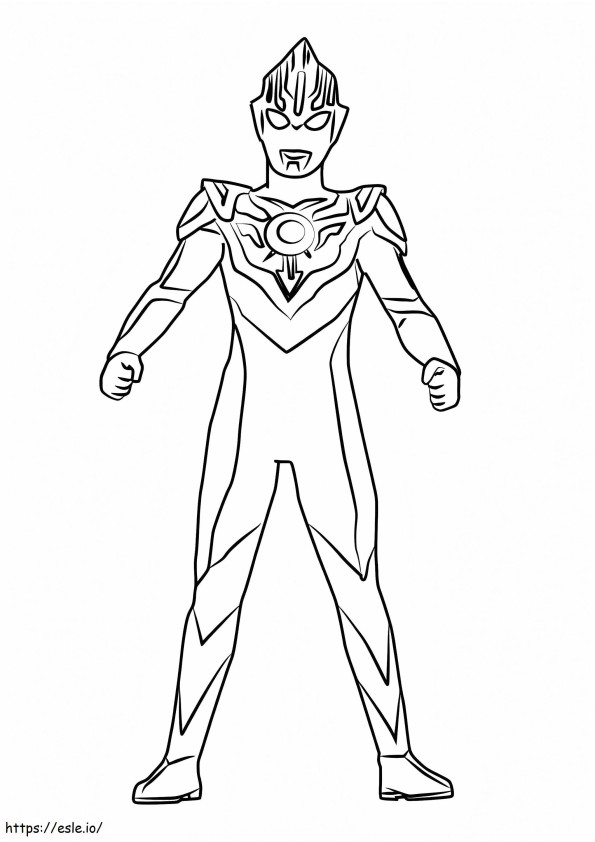 Coloriage Orbe Ultraman à imprimer dessin