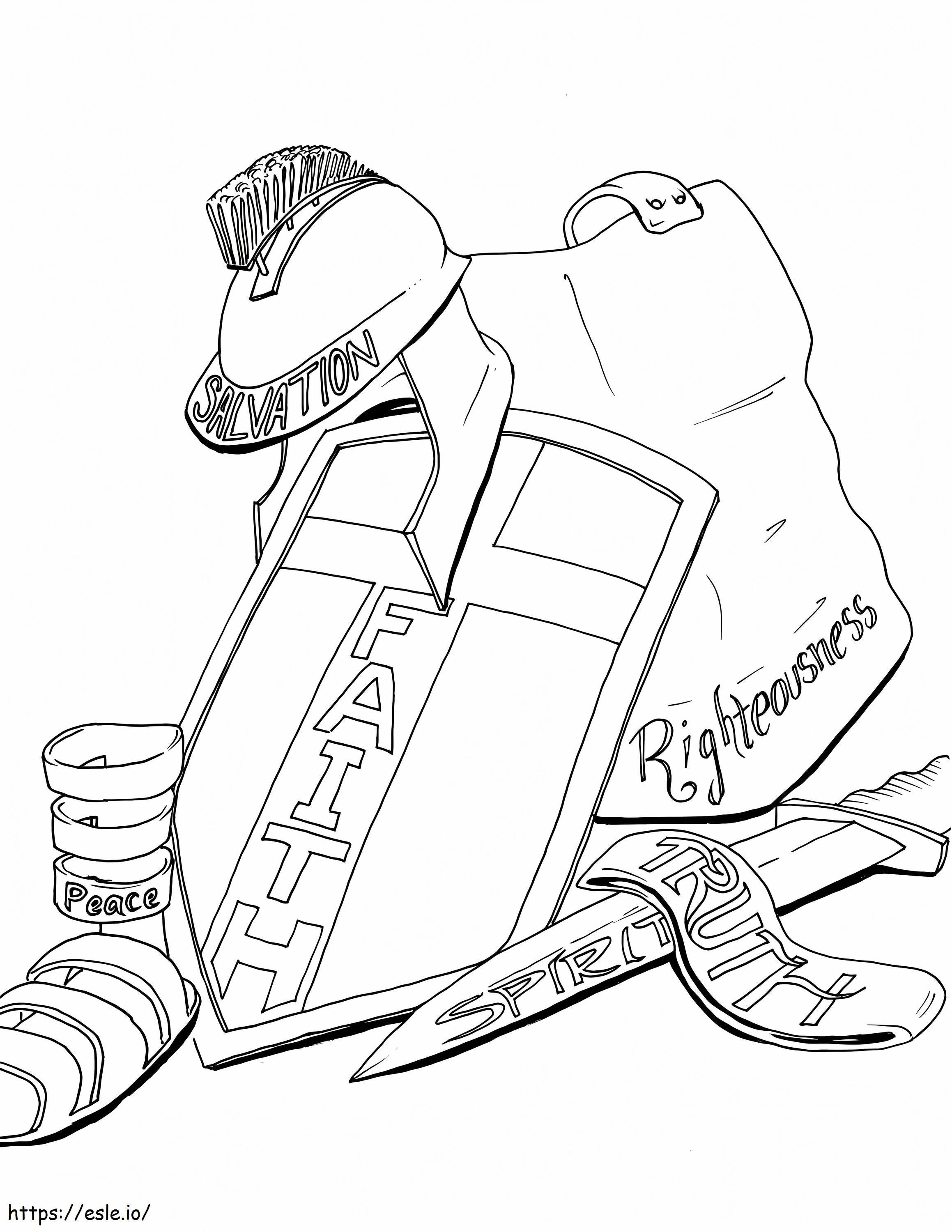 God'S Armor coloring page