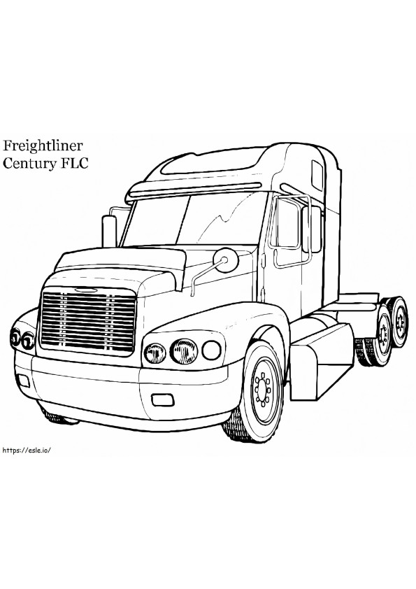 Freightliner Free Printable coloring page