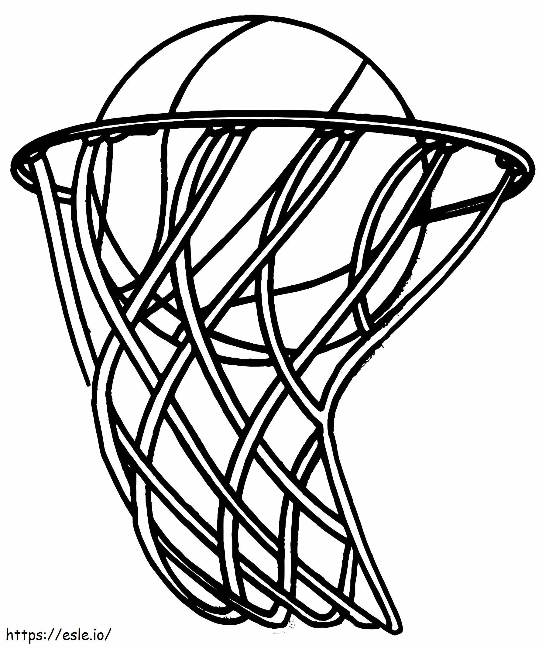 Coloriage 1559609809 Ballon de Basket A4 à imprimer dessin