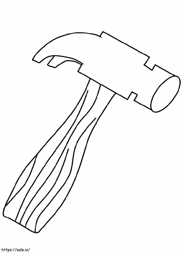Hammer Tool coloring page