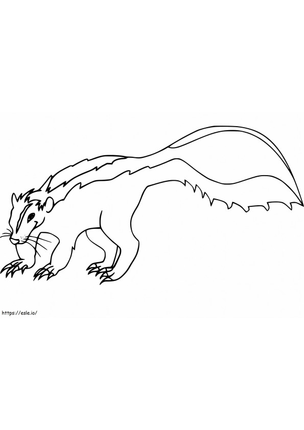 Awesome Skunk coloring page